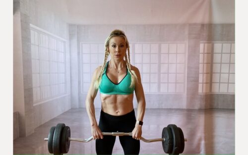 upright barbell row
